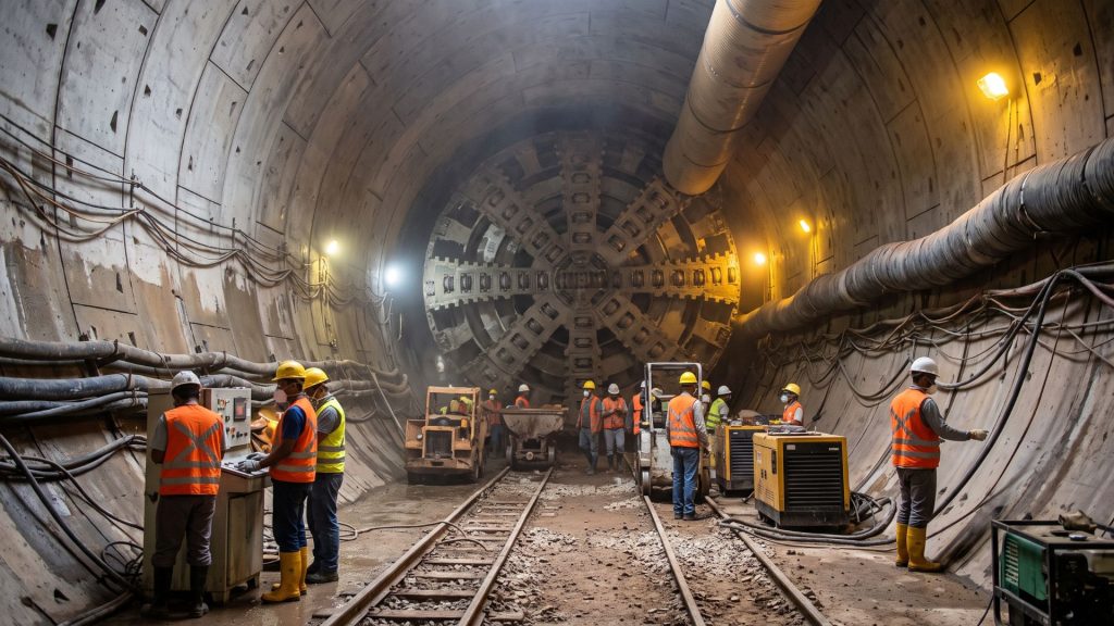 São Paulo prepara 17 quilômetros de túneis subterrâneos e 15 estações para levar o metrô até Guarulhos enquanto propostas para a Linha 19 chegam a R$ 18,6 bilhões São Paulo prepara 17 quilômetros de túneis subterrâneos e 15 estações para levar o metrô até Guarulhos enquanto propostas para a Linha 19 chegam a R$ 18,6 bilhões