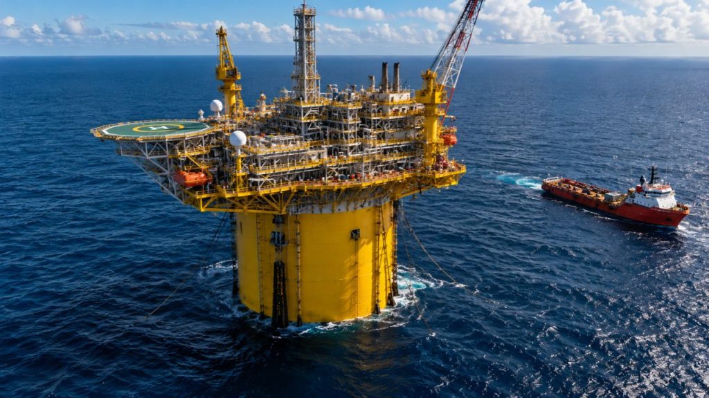 Shell inicia nova produção de petróleo no Golfo do México com dois poços ligados a plataforma gigante
