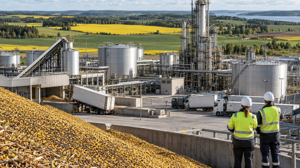 Europa tem potencial de 27 milhões de toneladas de matérias-primas para biocombustíveis, mas regras ambientais impedem seu aproveitamento e gigante finlandesa pressiona por mudanças em meio à crise energética