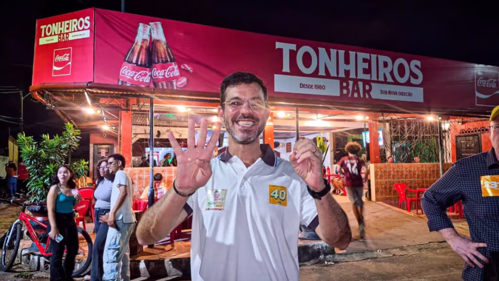 Thor Dantas visita Tonheiros Bar no Tucumã a dois dias das eleições