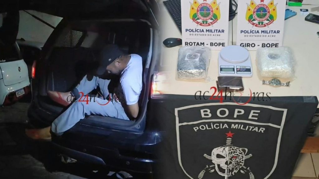 Prisão no Macauã: Monitorado é pego com 2 kg de maconha