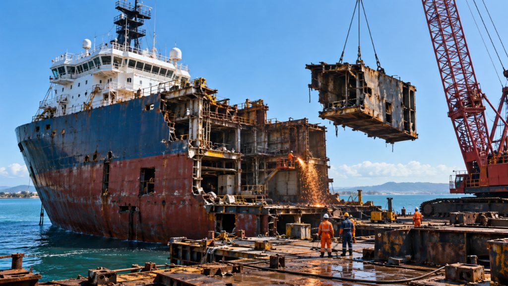 ABESPetro vê potencial para Brasil se tornar polo internacional de desmantelamento e reciclagem de navios e plataformas