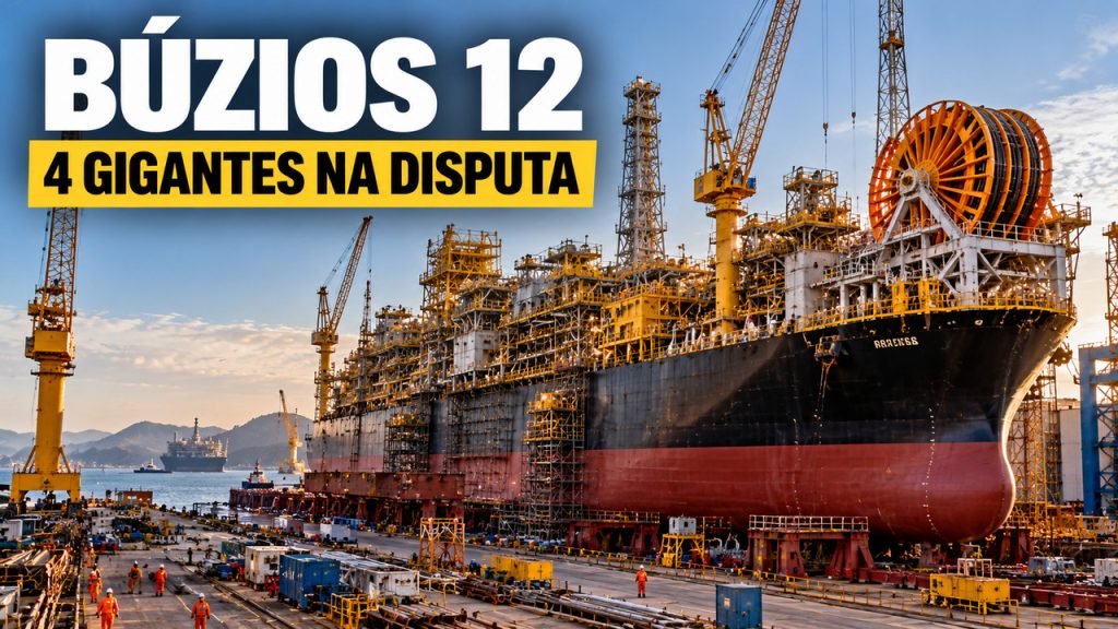 Quatro grupos internacionais disputam a próxima plataforma gigante do pré-sal brasileiro, enquanto Búzios se prepara para receber mais um FPSO