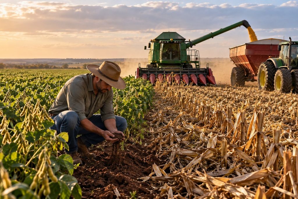 Soja sai, milho entra no mesmo terreno: como correção do solo, bactérias e genética ajudaram a transformar a produção agrícola no Cerrado brasileiro Soja sai, milho entra no mesmo terreno: como correção do solo, bactérias e genética ajudaram a transformar a produção agrícola no Cerrado brasileiro