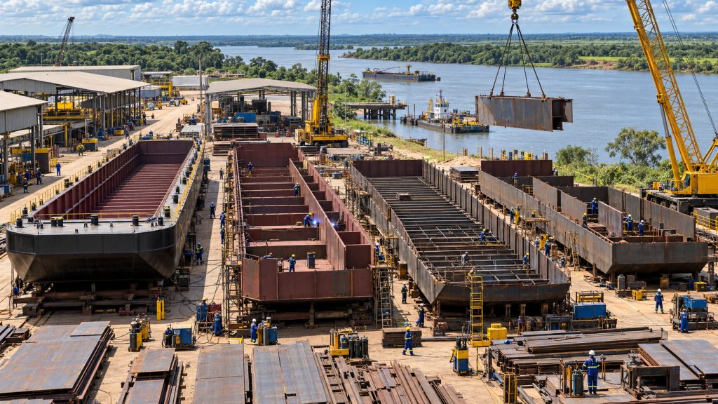 Interior de São Paulo vai fabricar 40 barcaças com investimento previsto de R$ 155,8 milhões e transformar estaleiro de Araçatuba em fornecedor de embarcações para transportar madeira Interior de São Paulo vai fabricar 40 barcaças com investimento previsto de R$ 155,8 milhões e transformar estaleiro de Araçatuba em fornecedor de embarcações para transportar madeira