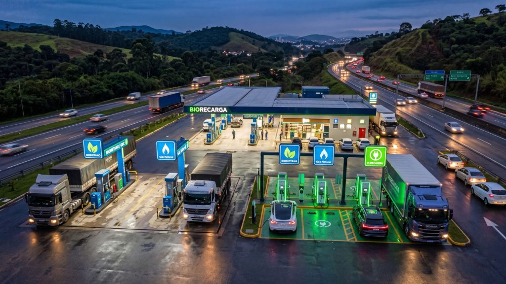 Fernão Dias pode virar um novo corredor energético entre BH e São Paulo, com biometano e recarga elétrica para transformar o transporte de cargas