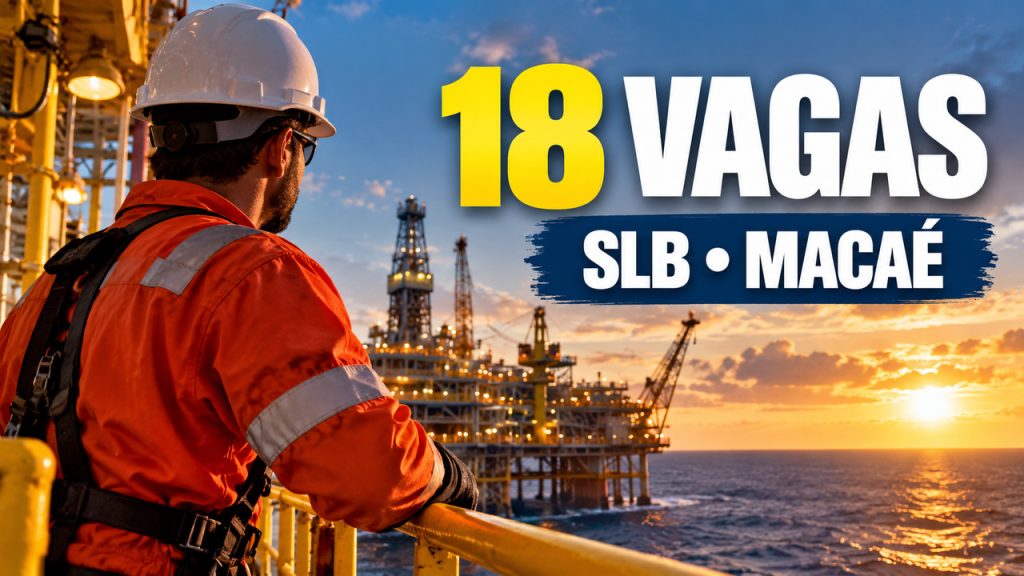 SLB abre vagas em Macaé para ensino médio, técnicos, engenheiros e aprendizes, com oportunidades offshore, trainee sem experiência em petróleo e programas PCD