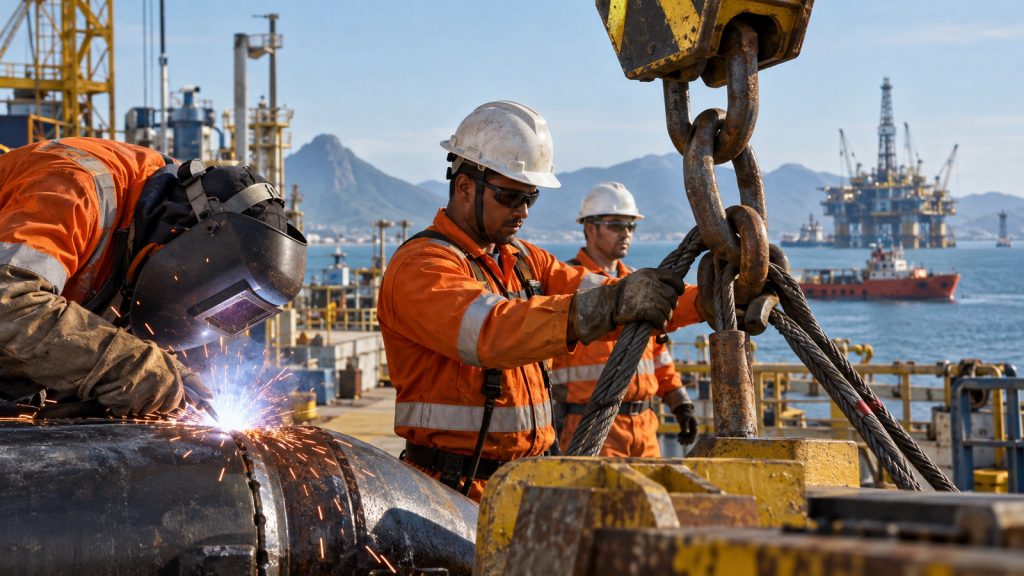 Vagas offshore em Macaé: Rodoflex contrata técnicos, soldador e auxiliar com salários que chegam a R$ 7.234