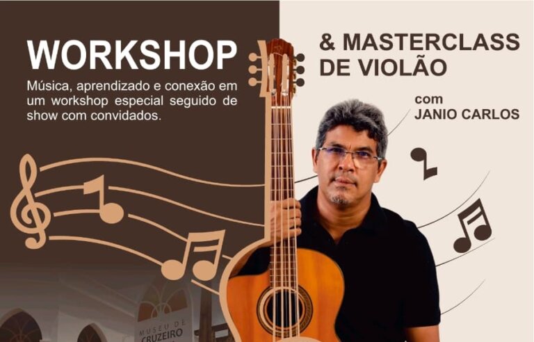 Músico Janio Carlos fará workshop gratuito de violão e recital com artistas de Cruzeiro do Sul Músico Janio Carlos fará workshop gratuito de violão e recital com artistas de Cruzeiro do Sul