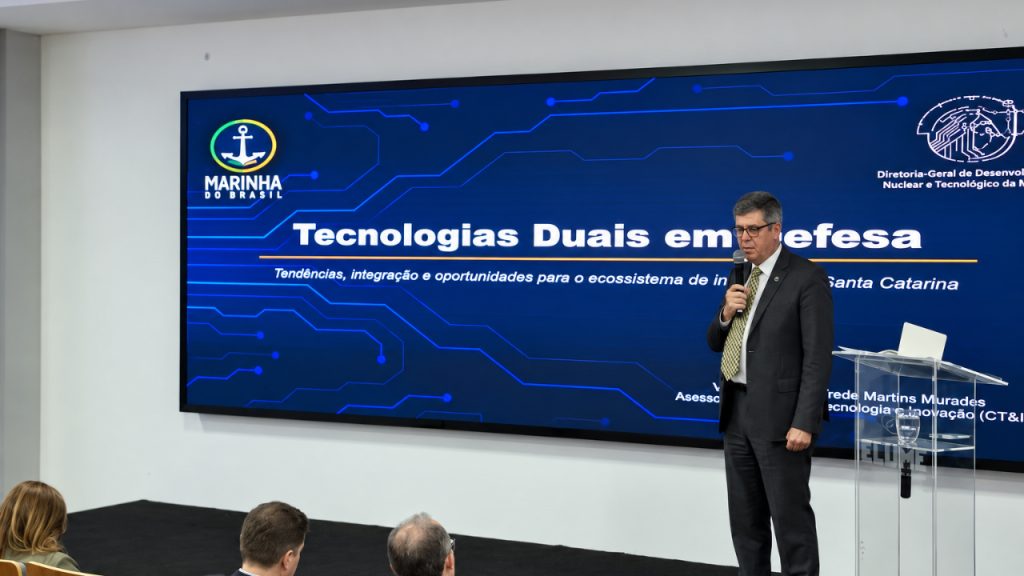 Empresas catarinenses têm potencial para fornecer tecnologias ao setor de defesa, revela Almirante da Marinha do Brasil