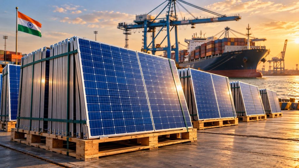 Índia busca novos compradores para painéis solares na Europa, África e América Latina após EUA fixarem margem de dumping de 123,04% Índia busca novos compradores para painéis solares na Europa, África e América Latina após EUA fixarem margem de dumping de 123,04%