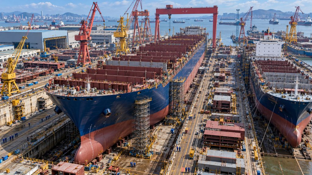 Estaleiro chinês surpreende o setor naval ao conquistar US$ 5,36 bilhões em novas encomendas em apenas nove meses e atingir 218% da meta anual com navios porta-contêineres