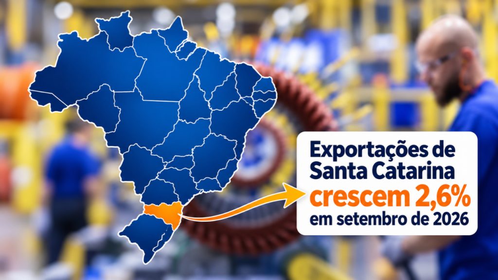 Exportações de SC crescem 2,6% em setembro, enquanto importações avançam 6,99%, aponta FIESC