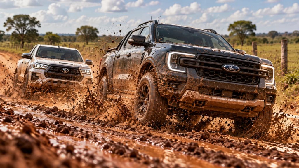 Ford Ranger ultrapassa Toyota Hilux nas vendas de setembro e muda disputa entre as picapes médias no Brasil