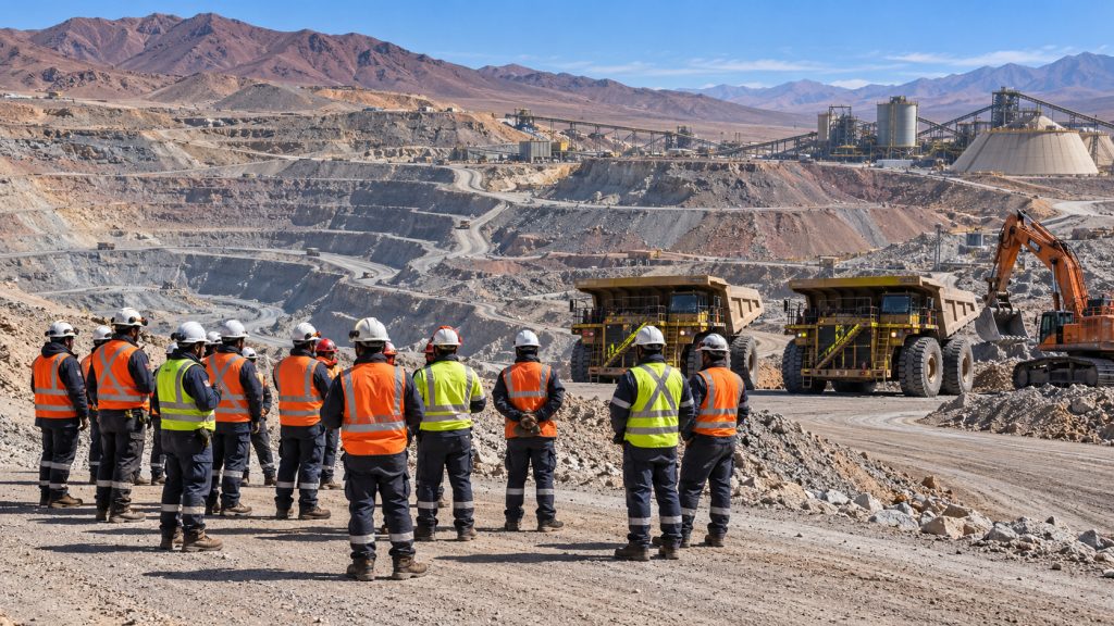 Greve em mina de cobre no Chile mobiliza 709 trabalhadores, reduz pela metade a circulação de caminhões segundo sindicatos e ameaça derrubar a produção em até 50% a partir de novembro