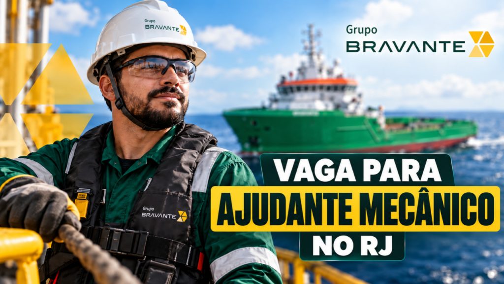 Grupo Bravante busca profissionais com ensino médio completo para trabalhar como Ajudante de Mecânica no Rio de Janeiro Grupo Bravante busca profissionais com ensino médio completo para trabalhar como Ajudante de Mecânica no Rio de Janeiro