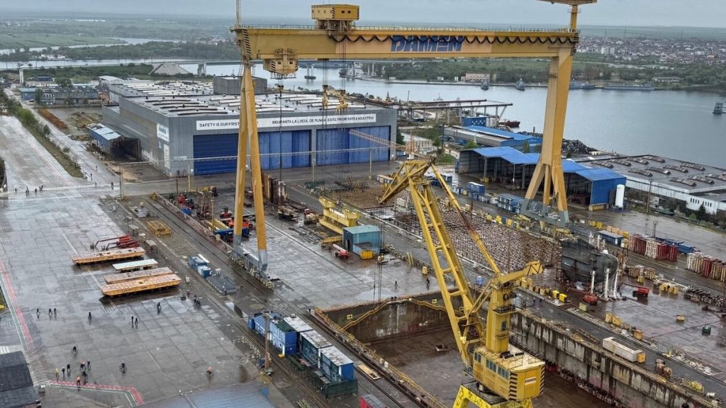 Rheinmetall compra por 138 milhões de euros o estaleiro de Mangalia, na Romênia, depois da falência e de quatro leilões sem comprador, e agora tem encomenda de 920 milhões de euros para construir quatro navios militares