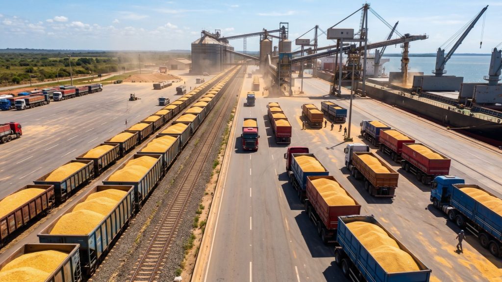 Governo prepara transporte de quase 10 mil toneladas de milho por seis estados brasileiros e concentrará 4.100 toneladas em operação que parte do Maranhão