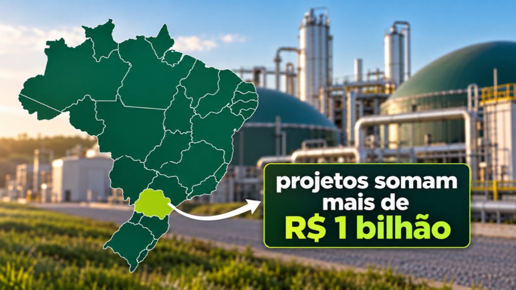Paraná reúne mais de R$ 1 bilhão em projetos de biometano e quer levar gás renovável à indústria e ao transporte