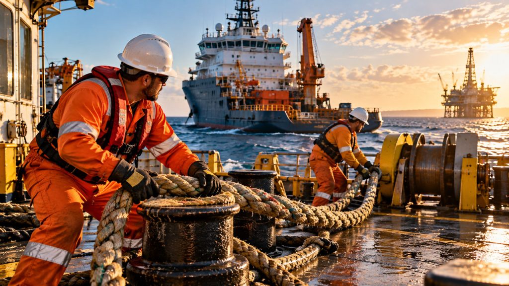 OSM convoca Marinheiro de Convés para trabalhar embarcado em navio de apoio offshore no Brasil, com inscrições até 1º de dezembro
