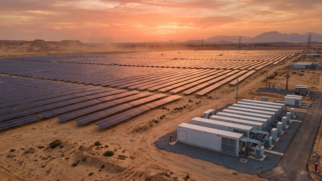 Egito garante financiamento de US$ 566 milhões para erguer usina solar de 1,2 GW com bateria de 600 MWh capaz de guardar eletricidade para depois do pôr do sol e surpreende outros países