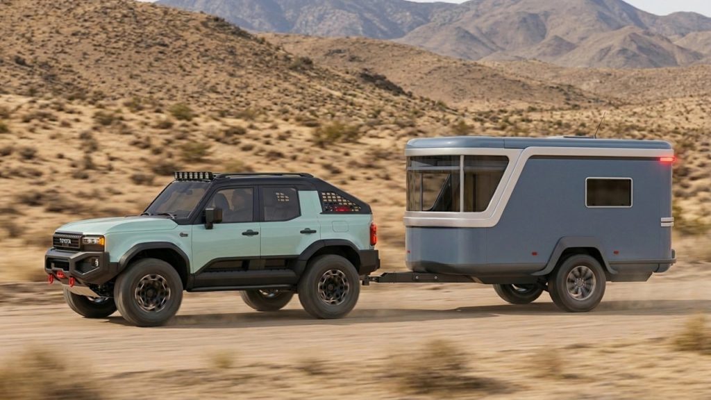 Conceito de trailer aposta em carroceria que se abre, cozinha integrada ao exterior e bancos que viram cama para transformar o espaço durante o acampamento