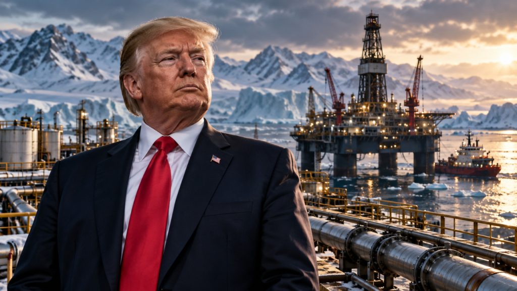 Trump anuncia exploração massiva de petróleo na Groenlândia, mas governo local contesta previsão de início das atividades Trump anuncia exploração massiva de petróleo na Groenlândia, mas governo local contesta previsão de início das atividades