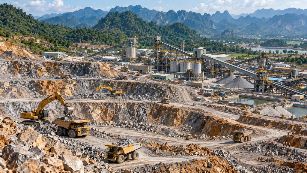 União Europeia mira reservas de tungstênio, terras raras e antimônio do Vietnã, estuda financiar mineração e processamento de minerais estratégicos para reduzir dependência da China